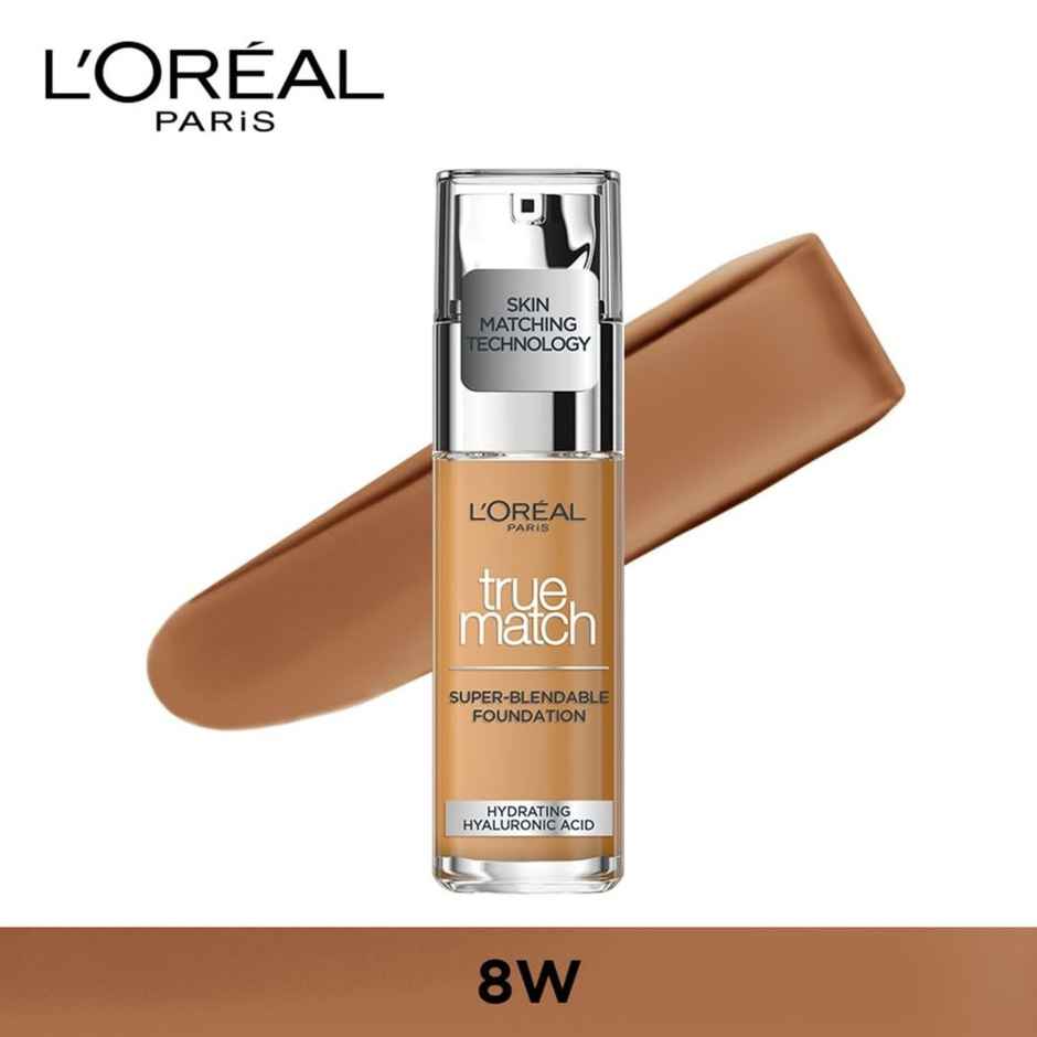 L'Oreal Paris True Match Super Blendable Matte, Natural Liquid Foundation - Golden Cappuccino 8D8W