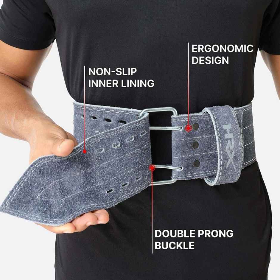 HRX Gym Belt Suede | Small | Grey