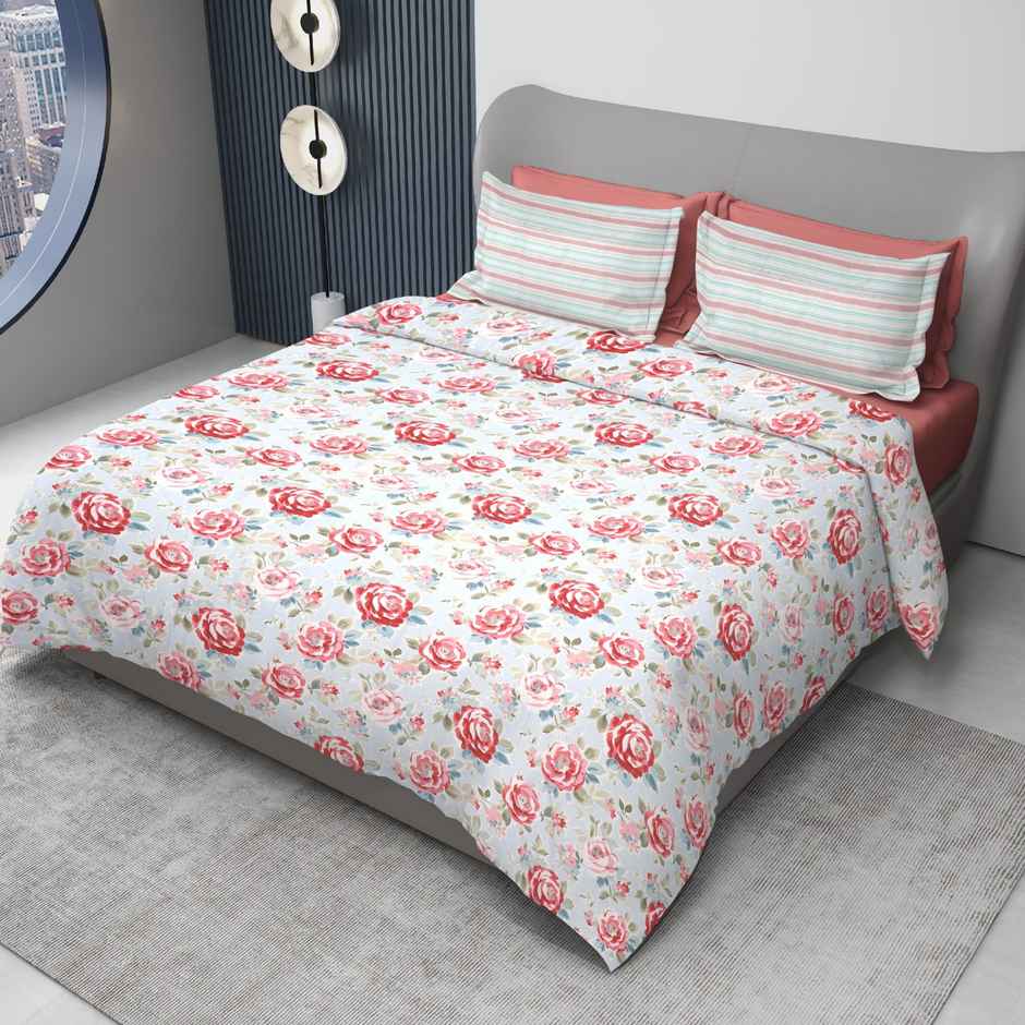 Dream Living King Size Premium Soft Uphar | Bedsheet 135 GSM With 2 Pillow Covers 275x275 cm | 4