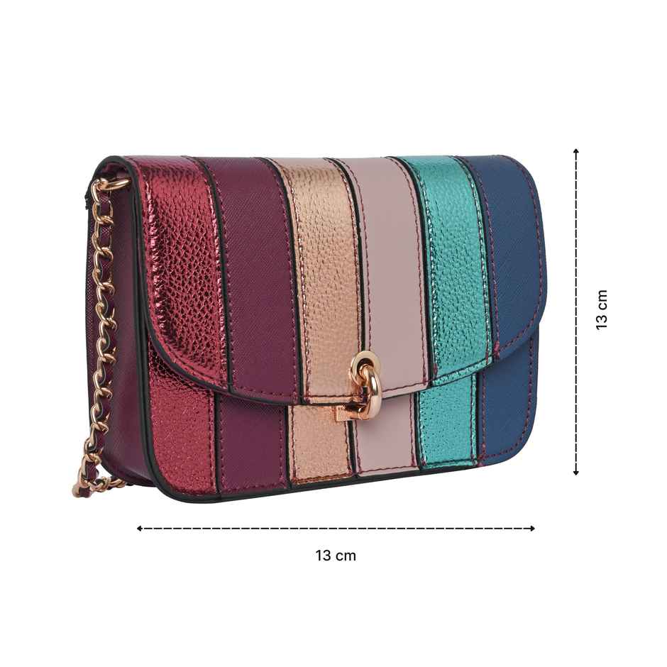 Accessorize London Women's Edie Rainbow Cross-Body Bag | Multicolorcolor