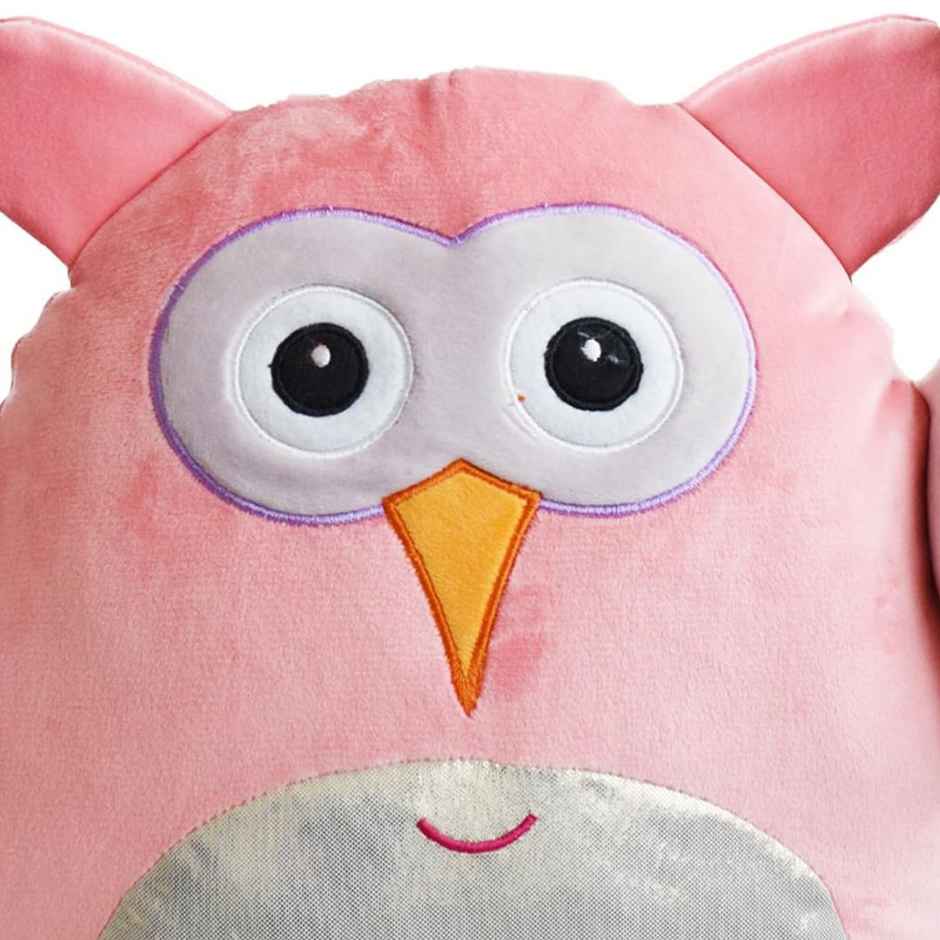 Mirada Cute Pink & Golden Supersoft Owl Soft Toy For Girls/Kids