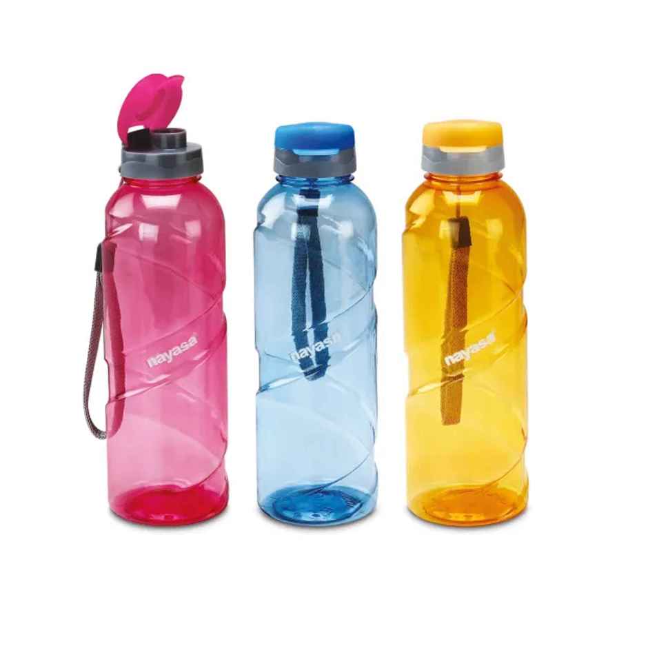 Nayasa Swirl Deluxe Plastic BPA Free Water Bottle | 500 ml | Assorted