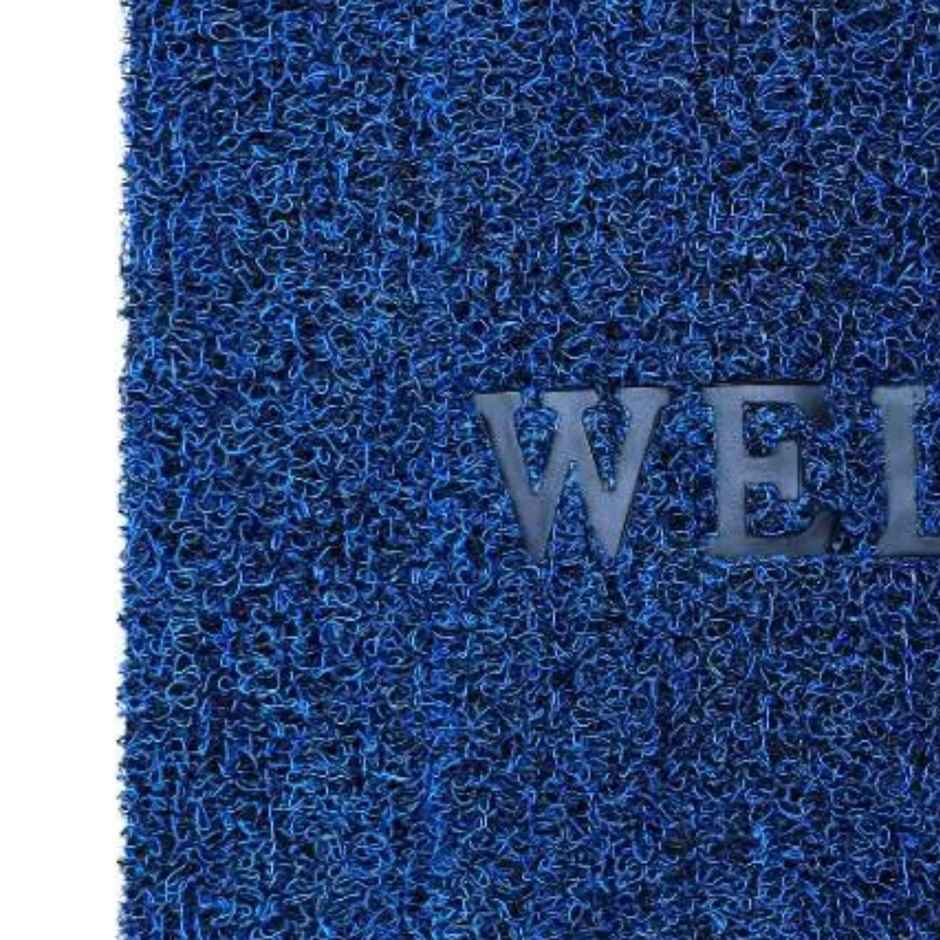 Homeharmony Anti- Skid Blue Grass Welcome Door Mat | 60 x 40 cm