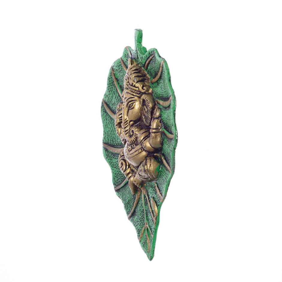 eCraftIndia Lord Ganesha on Green Leaf