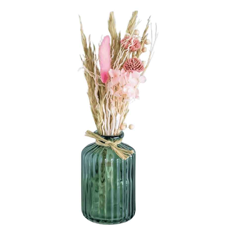 The Wishing Chair Wildflowers Natural Dried Flowers Bouquet In Glass Jar - 17834