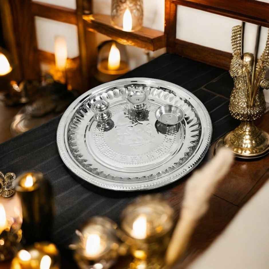 Steel Pooja Thali | Divine Vibes