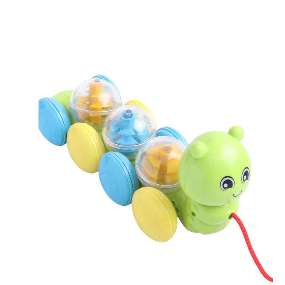 PlayNation Pull Along Caterpillar Toy - Green