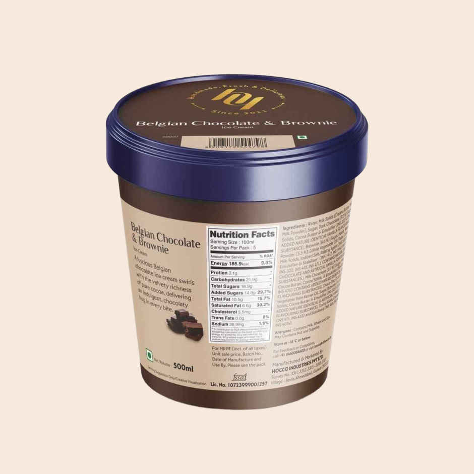 Huber & Holly Belgian Chocolate & Brownie Tub
