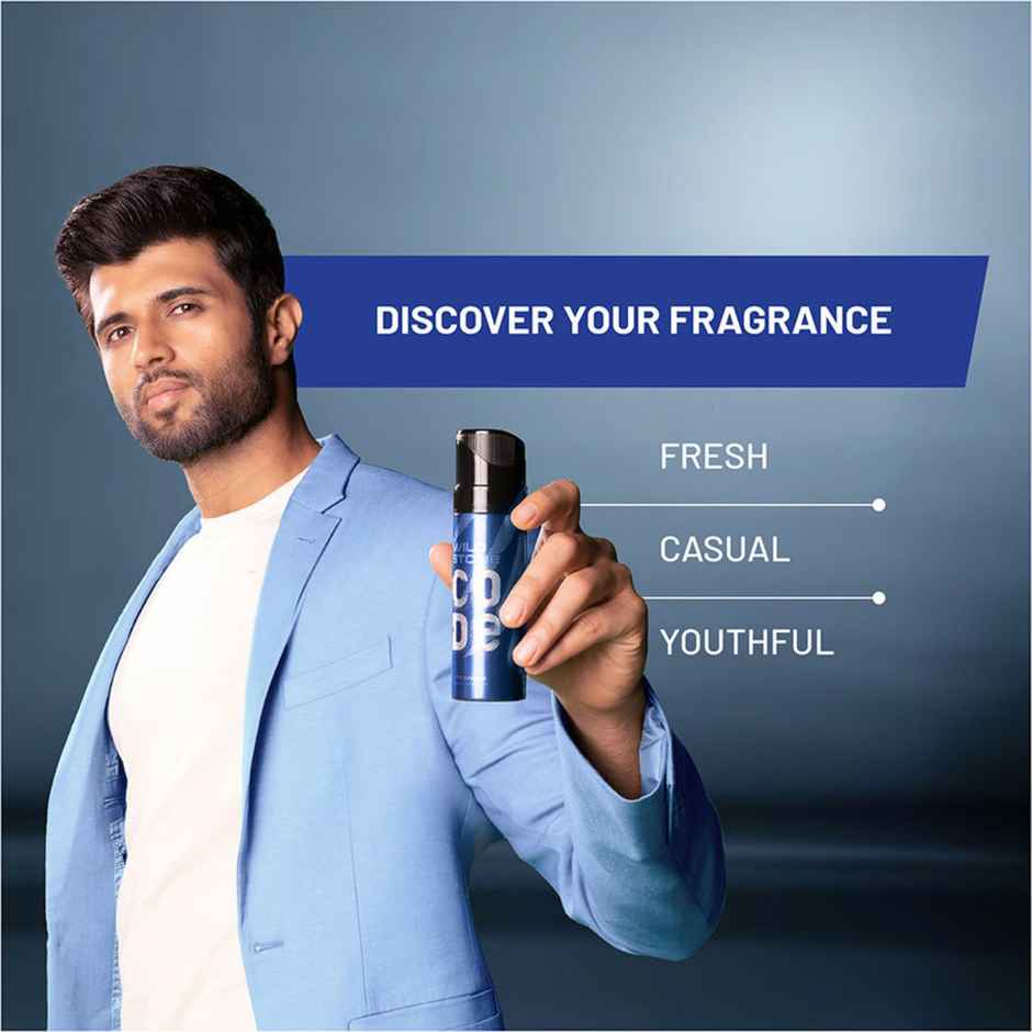 Wild Stone Code Titanium No Gas Deodorant for Men