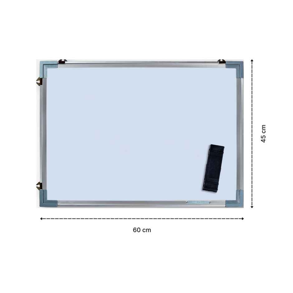 Abk Non Magnetic Double Sided White Board And Chalk Board 2Ft x 1.5Ft With 1 Eraser, 2 Markers