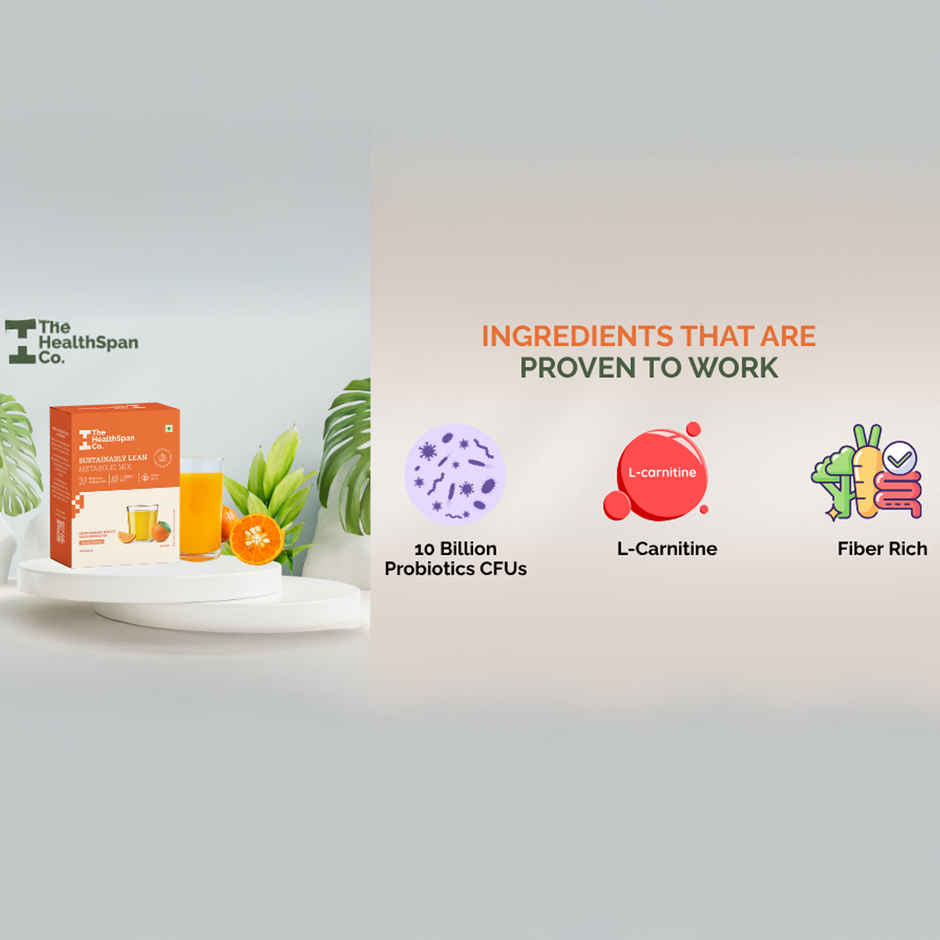 The Healthspan Co Metabolism Boost Drink For Weight Loss Orange