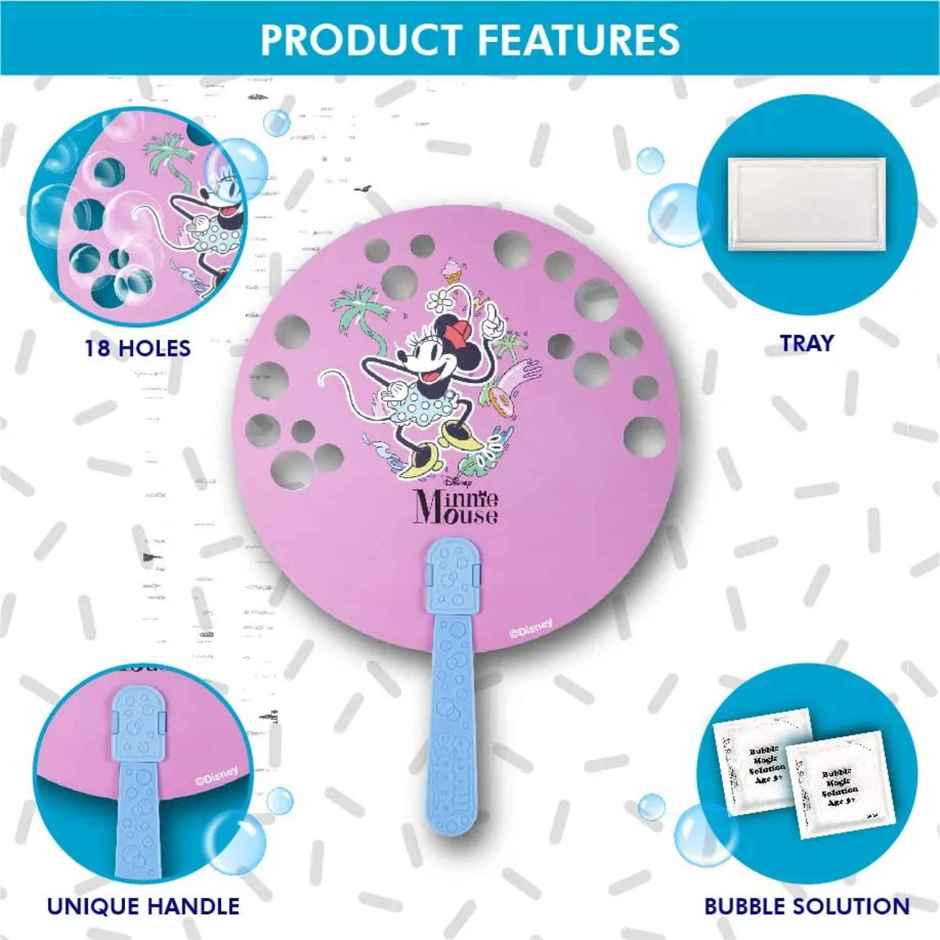 Bubble Magic FanBubs Minnie Mouse Theme - Bubble Maker Toy (Ages 3+)