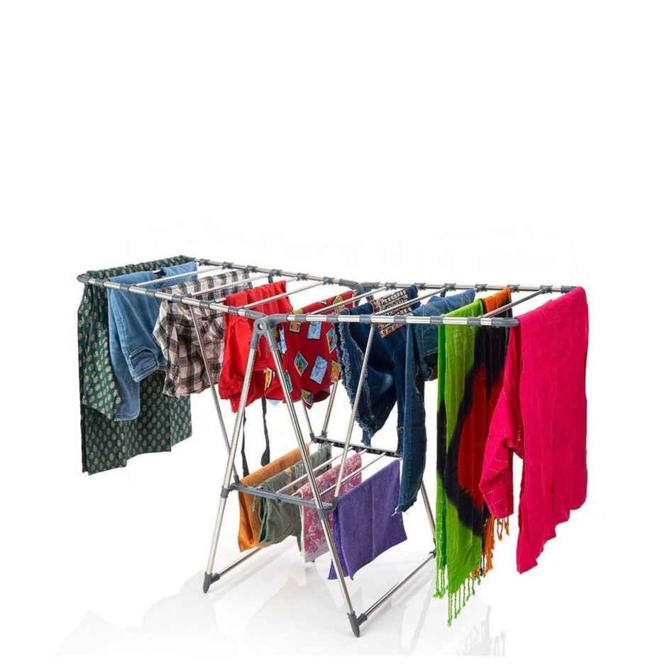 Uttam Stainless Steel Butterfly Cloth Stand | 0.32 Gauge | 2.95 kg