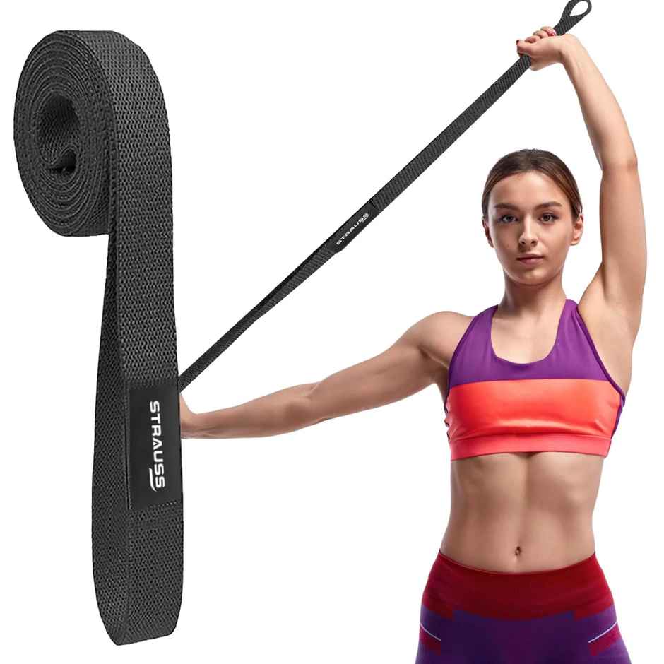 Strauss Premium Fabric Pull up Resistance Bands, (Set of 3)
