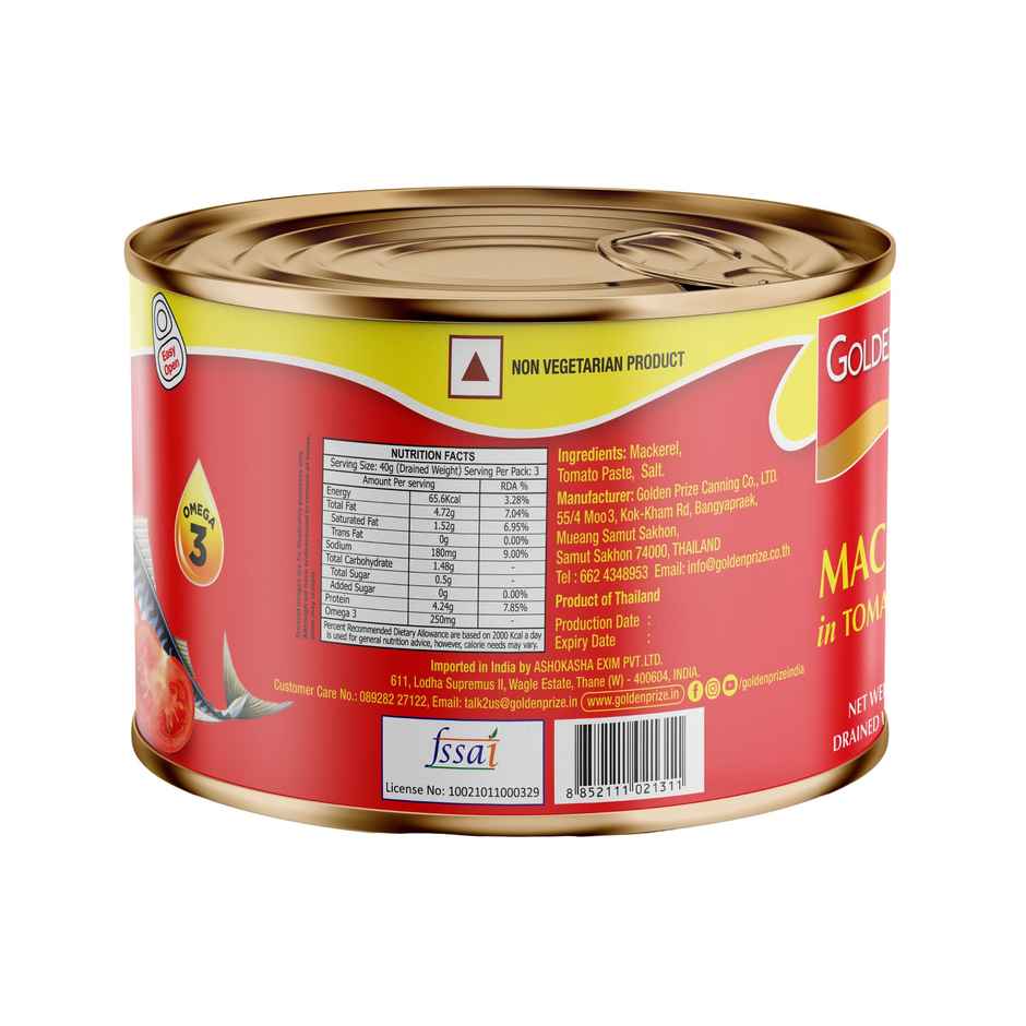Golden Prize Mackerel In Tomato Sauce