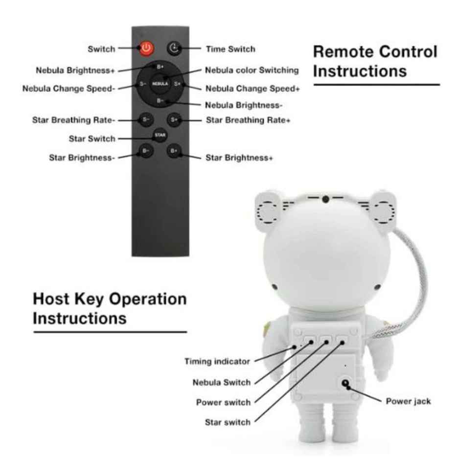 Toy Imagine Astronaut Galaxy Projector