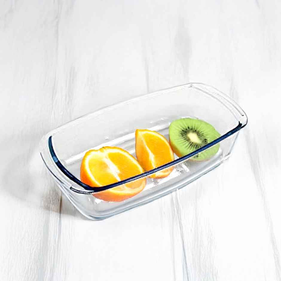 Femora Borosilicate Glass Baking Dish, Lasagna Dish Paneer Tikka Baking Dish 1.8 Ltr