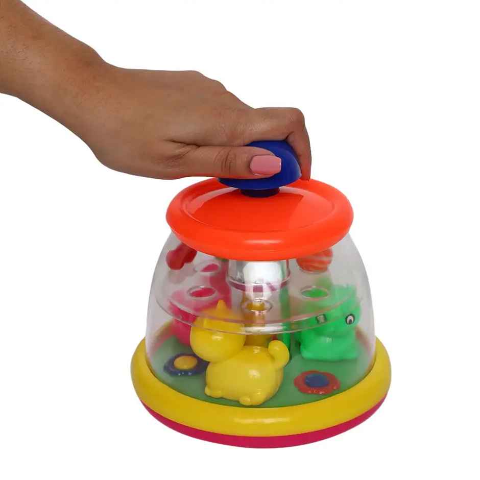 Push N Spin Joker Toy For Children - Assorted