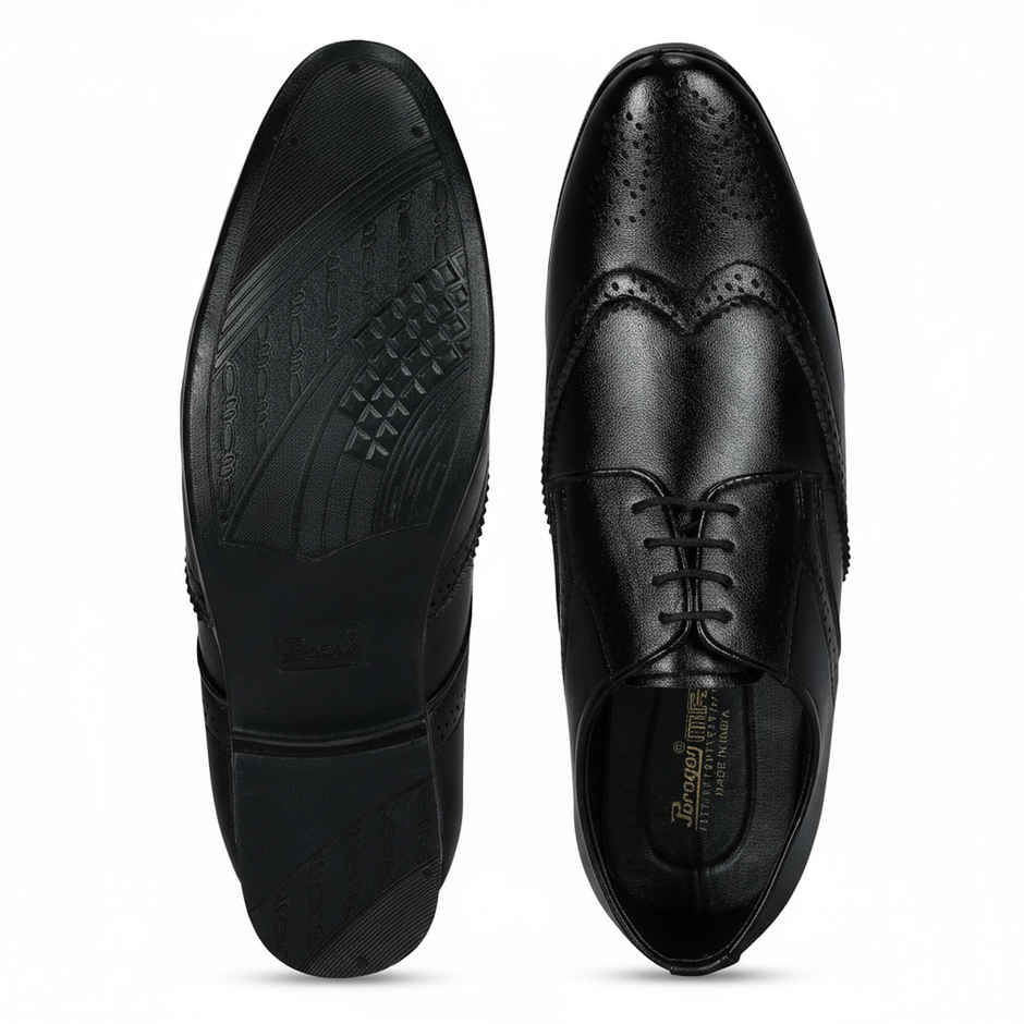 Paragon Men's Black Pvc Formal Shoes K11242G UK 8