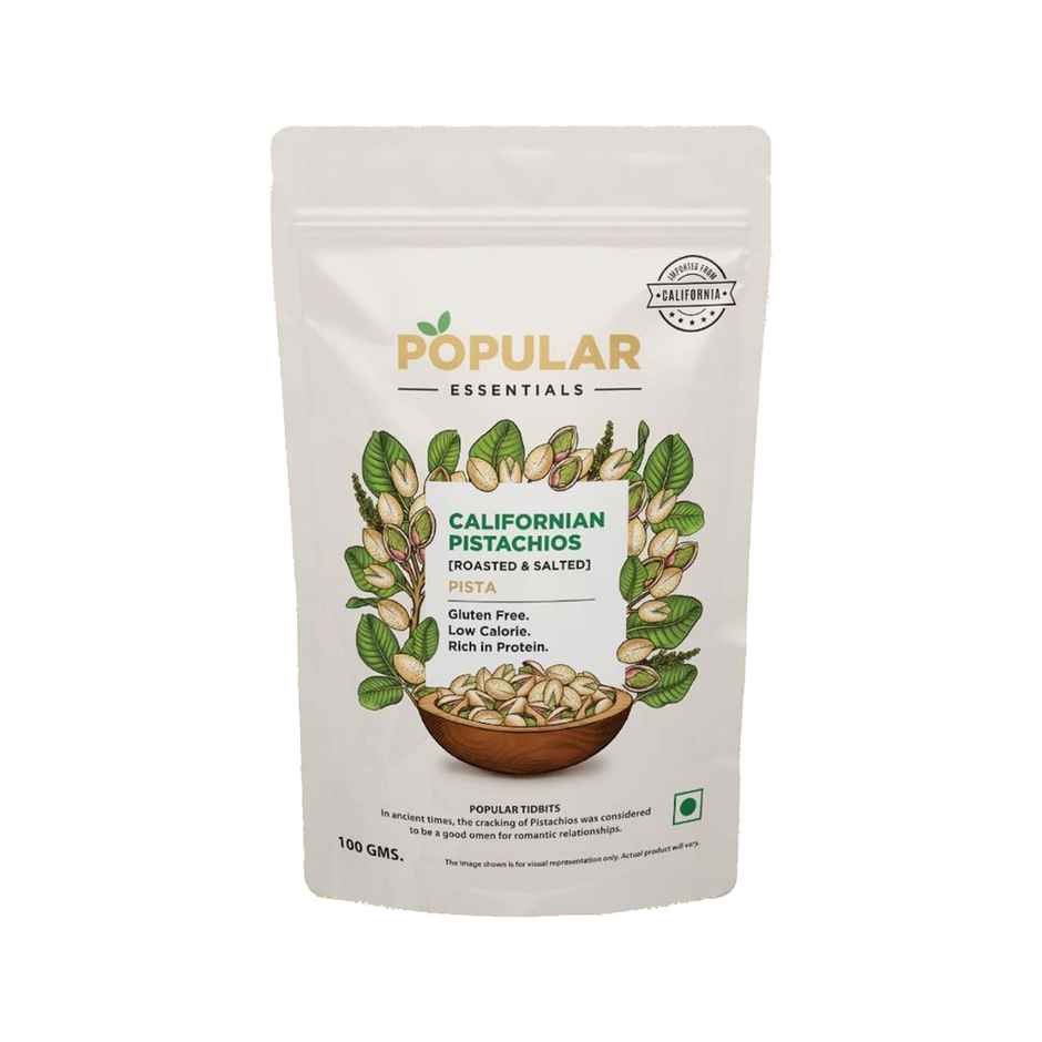 Popular Essential Californian Pistachios Roasted & Salted (With Shell)
