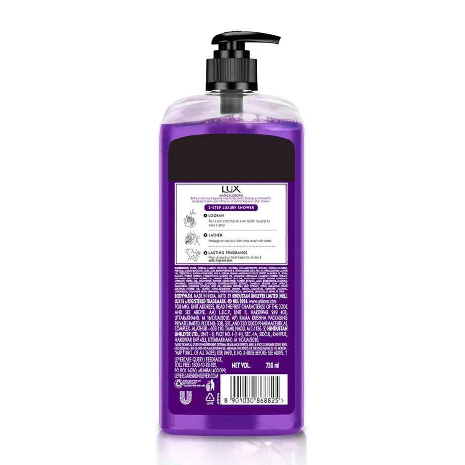 Lux Body Wash Fragrant Skin Black Orchid Scent & Juniper Oil Supersaver With Long Lasting Fragrance