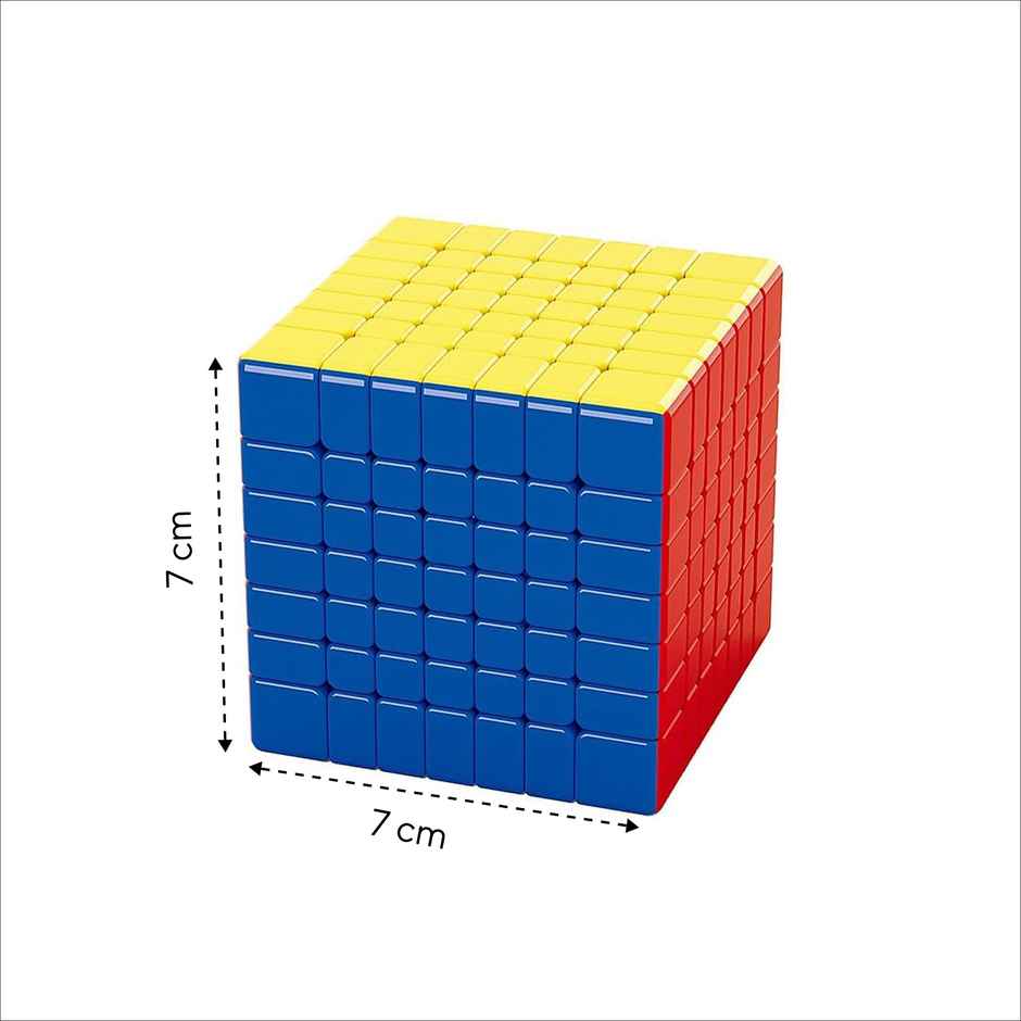 Toyshine 7x7x7 Stickerless Smooth Speed Cube - Stress Buster Puzzle for Kids & Adults