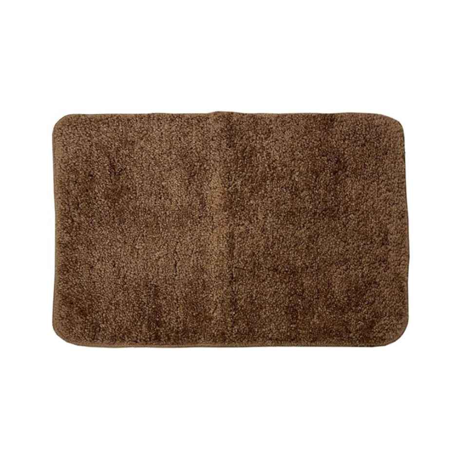 Bianca Soft Cotton Anti Slip Bath Mat | 41 x 61 cm | Benz Solid | Mouse