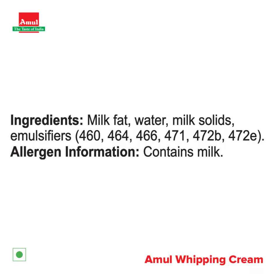 Amul Whipping Cream | Dairy Based Product