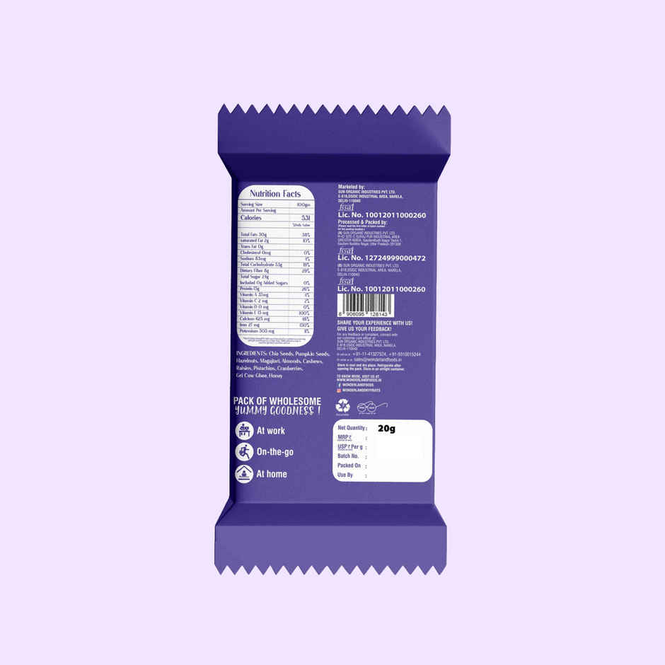 Wonderland Foods Vrat Protein Bites