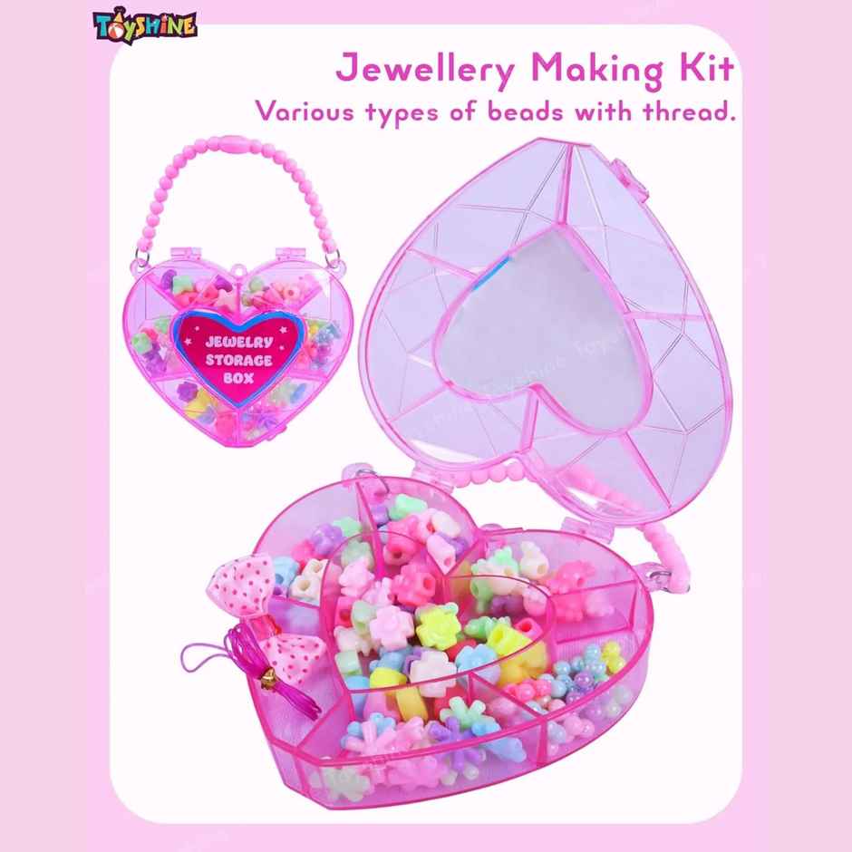 Toyshine Cute Alia Doll With Fuse Beads Accessory Creation Set And Storage Box - Assorted