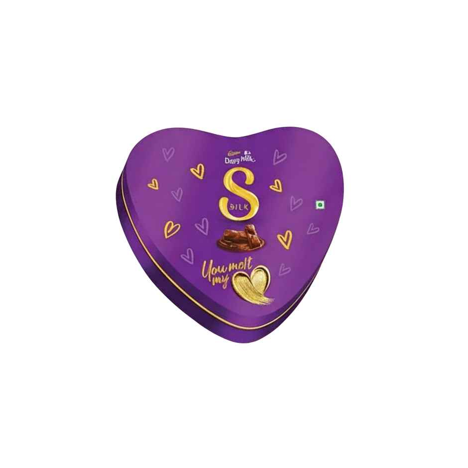 Cadbury Dairy Milk Silk Heart Shaped Chocolate Valentines Gift Box