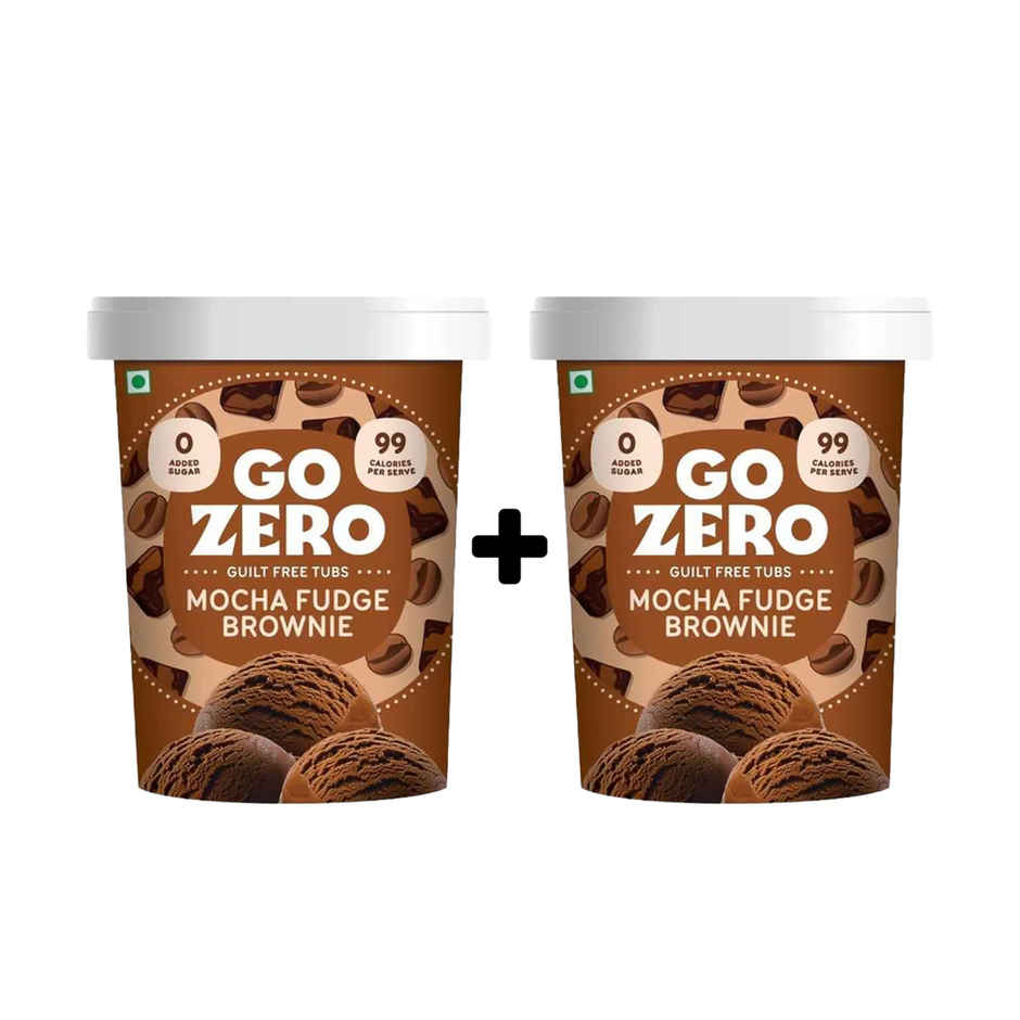Go Zero Mocha Fudge Brownie Guilt Free Ice Cream Tub Combo