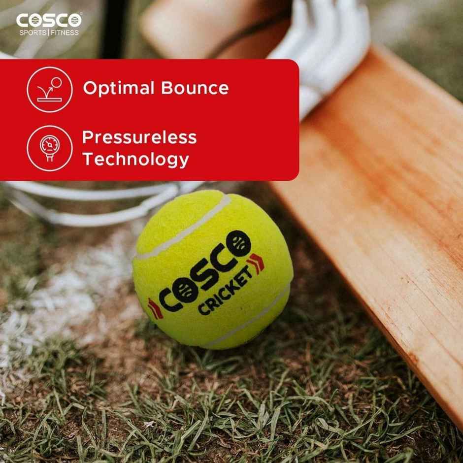 Cosco Cricket Light weight Tennis Ball, pack of 3