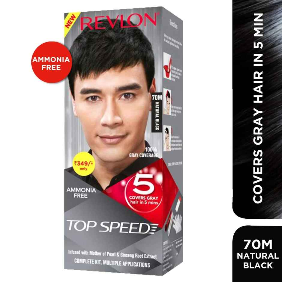 Revlon Top Speed Hair Color Man-Natural Black