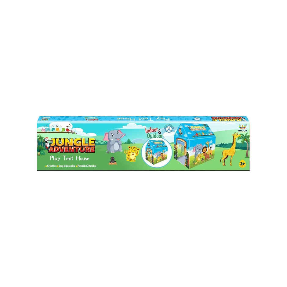 Webby Jungle Theme Kid's Play Tent House | 2+ years | Toy Home for Girls and Boys