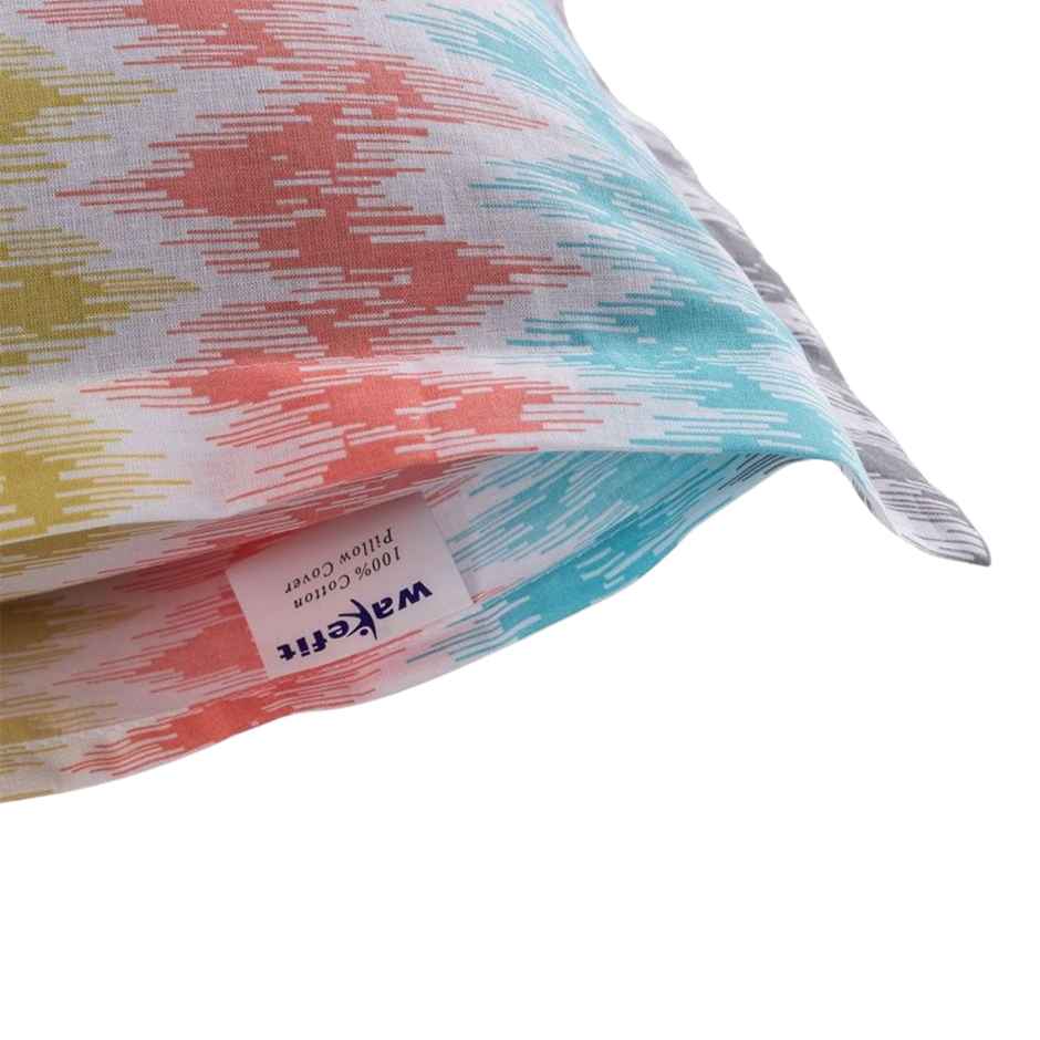 Wakefit 100% Cotton Pillow Cover | Standard Size 27x18 Inch | Set Of 2 | 144 TC | Parsia