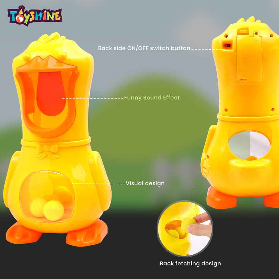 Toyshine Hungry Duck Feeding Toy With Blaster Gun | For Kids Age 3 and Above | Toy Gun