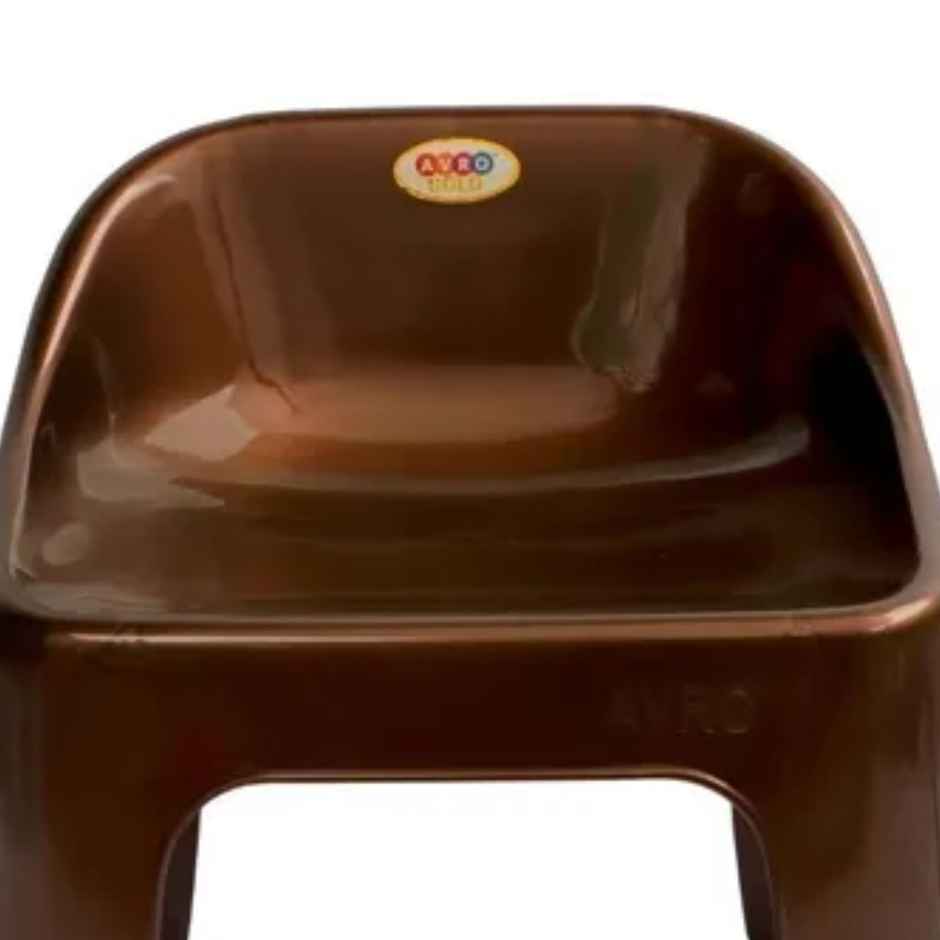 Avro Furniture Rock-Small Sitting Stool with Backrest-Brown-Set of 2
