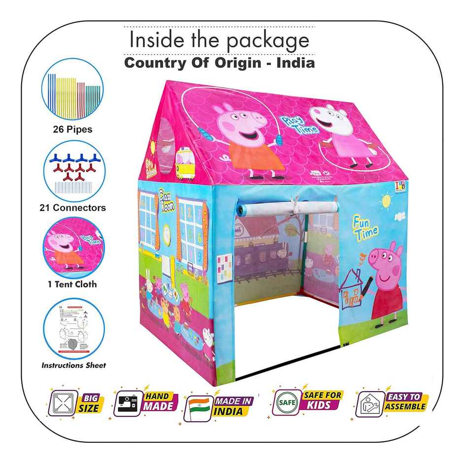 Itoys Peppa Pig Theme Play Tent House For Kids 5 Years And Above Play House For Girls And Boys