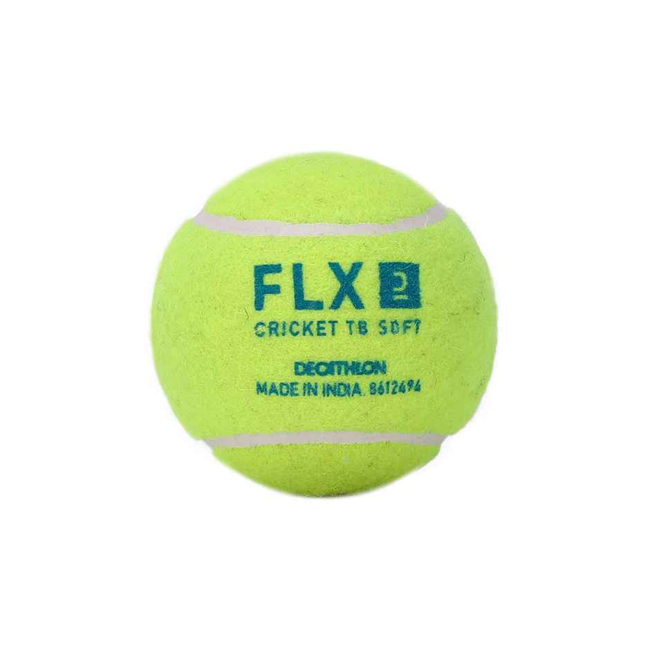 Decathlon | Adult Soft Tennis Cricket Ball - Lime Green