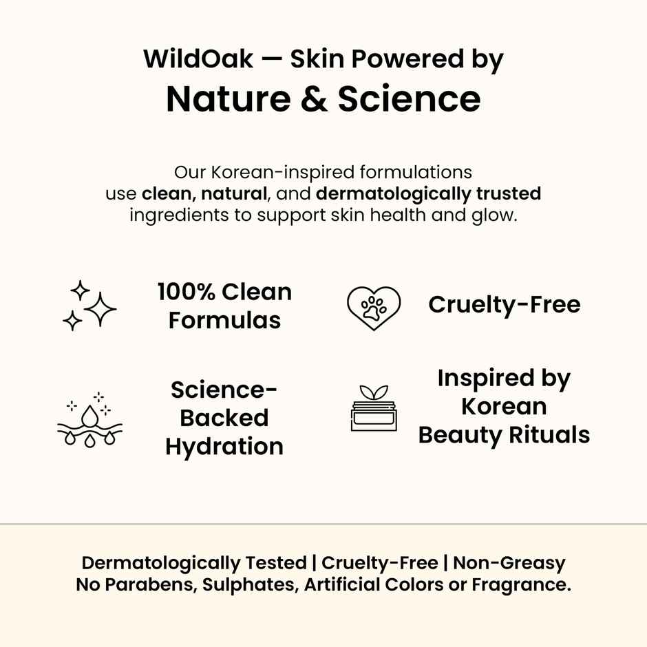 Wild Oak Korean Rice Face Scrub For Glass Skin