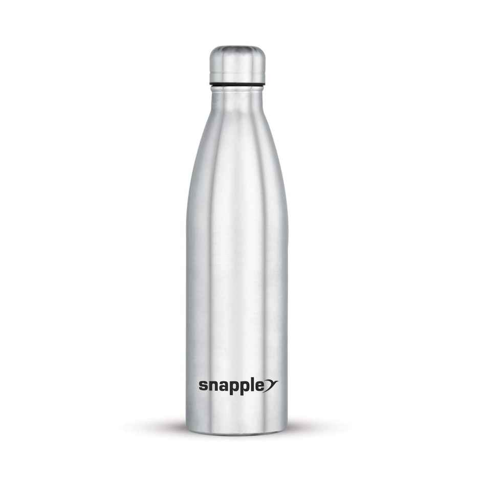 Snapple Stainless Steel Hydra Single Wall Fridge Bottle | Silver | 1 L