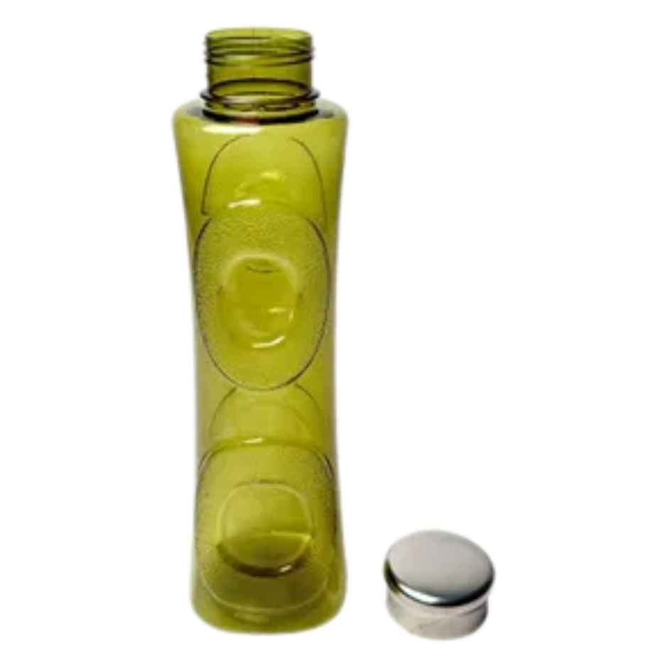 Topaz BPA-free Plastic Water Bottle with Steel Cap | Set of 3 pcs | Each 1500ml | Green