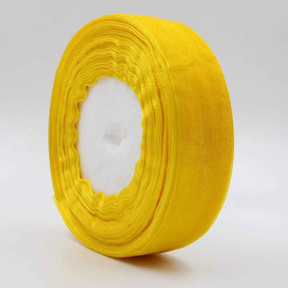 ABK Gift Ribbon Organza Role | 12 mm | 30 M Assorted Colour | 1 Piece Roll