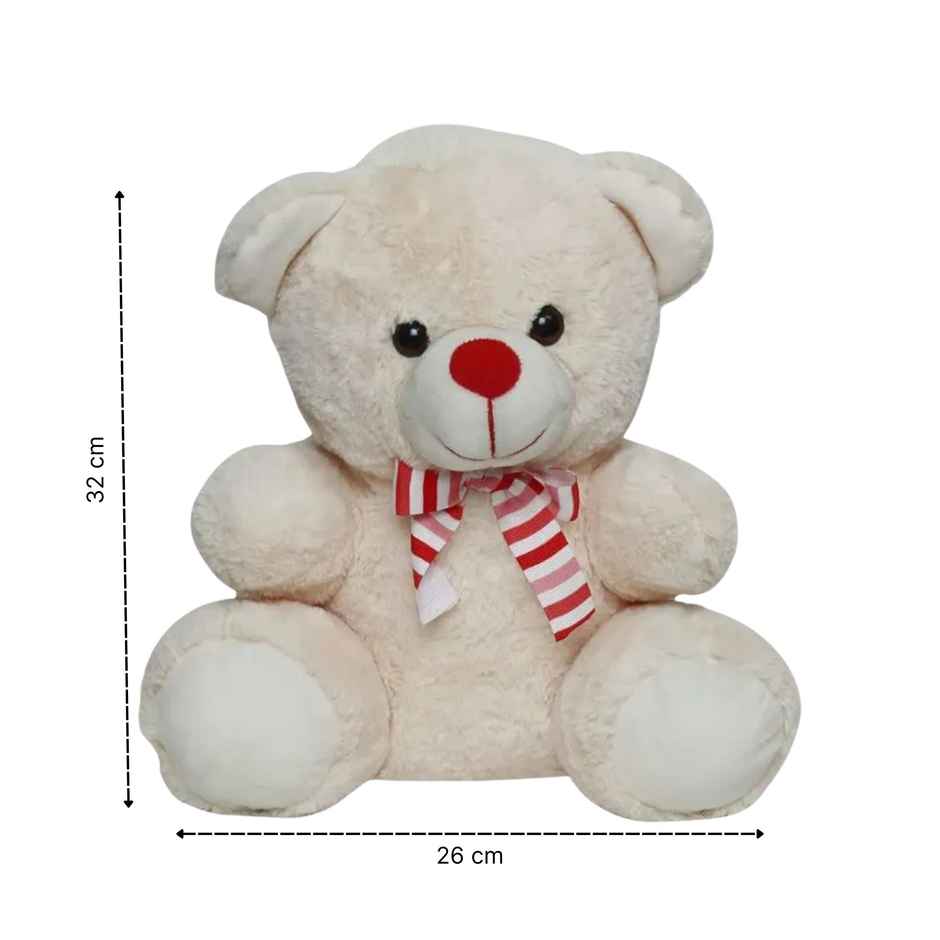 Hershey'S Nuggets Creamy Milk With Whole Almonds Crunchy Chocolaty Delight(130.2gms) & Teddy Bear Beige Colour - 30 Cm(1pc) Combo