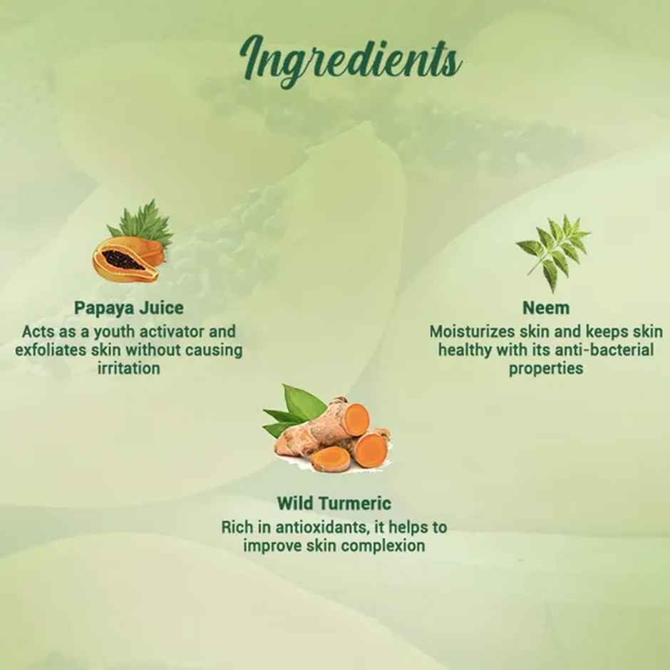 Biotique Fruit Brightening Depigmentation & Tan Removal Face Pack Tube(50gms) & Biotique Papaya Deep Cleanse Face Wash(100ml) Combo