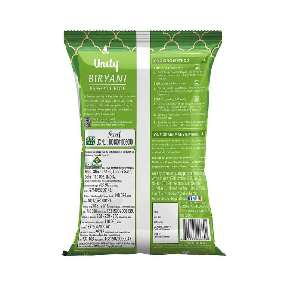 India Gate Unity Biryani Basmati Rice | Long Grain
