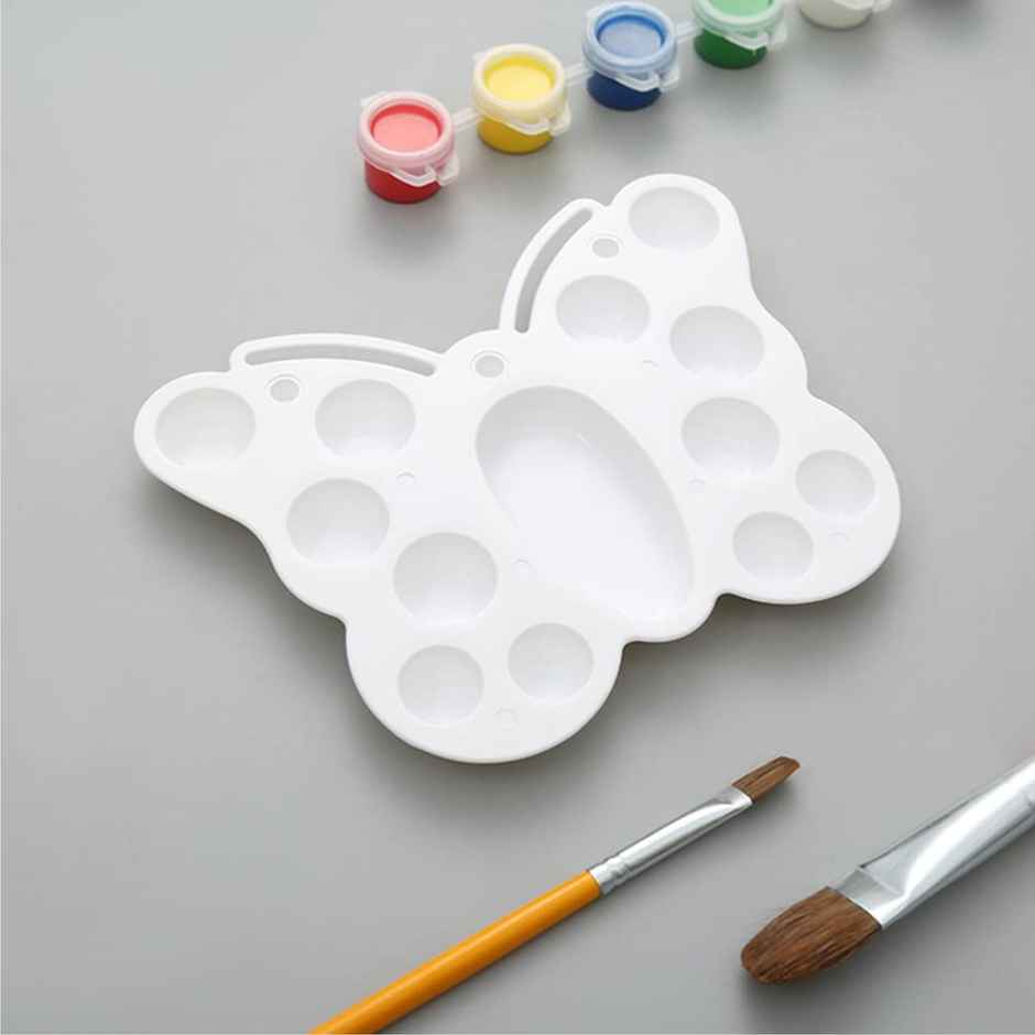 Itsy Bitsy Artist Colour Mixing Palette Butterfly 9 Wells Approx 7.75 x 6.29in Pbhc Lb