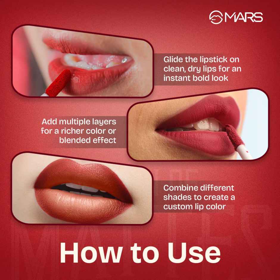 MARS Cosmetics Queen of Mattes Liquid Lipsticks Box Set of 3 | Plums & Maroons