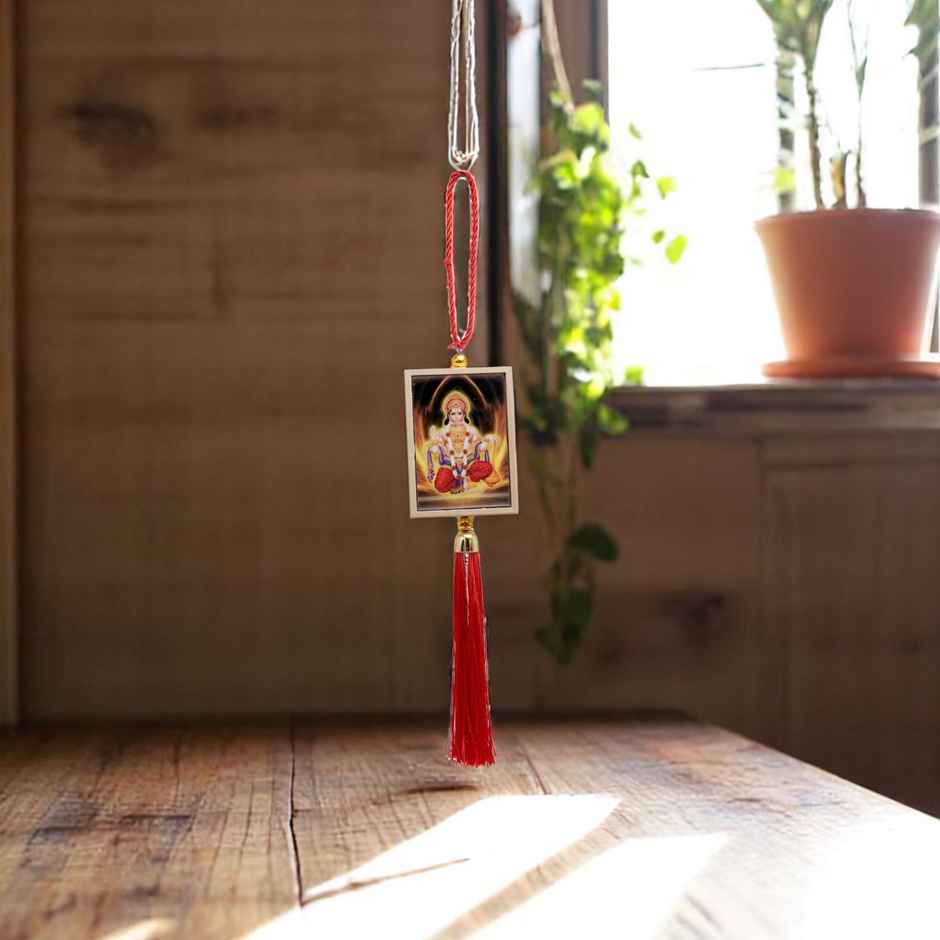 Divine Vibes Hanuman Ji Box Shape Car Dashboard Hanging